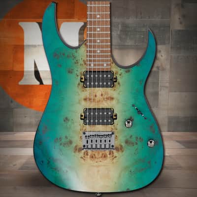 Ibanez RG Standard 6 String Electric Guitar - Caribbean Shoreline Flat (RG421PBCHF) image 1