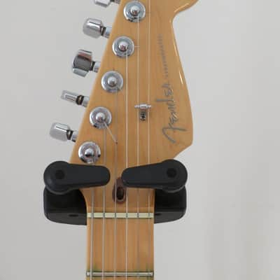 1998 Fender American Deluxe Stratocaster in Cranberry Transparent image 3
