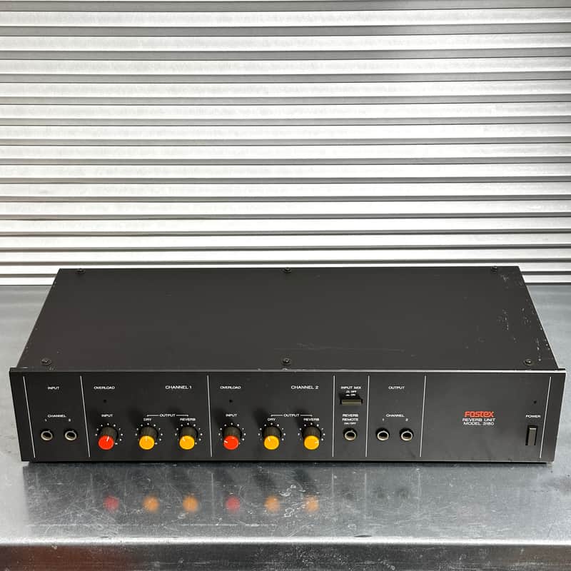 1983 Fostex 3180 Spring reverb Black