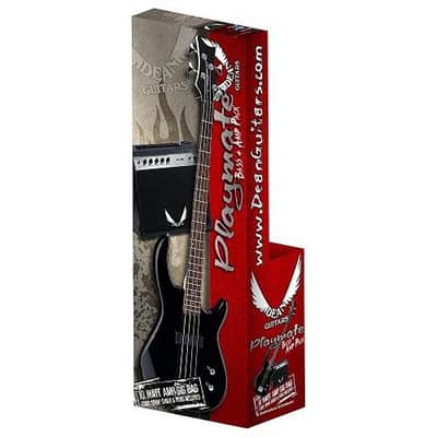 Dean E09 CBK PK Edge 09 Electric Bass Guitar Pack (Black) image 1