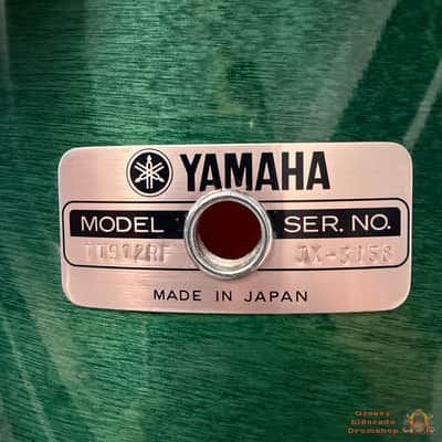 Yamaha Recording Custom 22,10,12,14,15 Drum Kit 1990s - Deep Aqua image 8