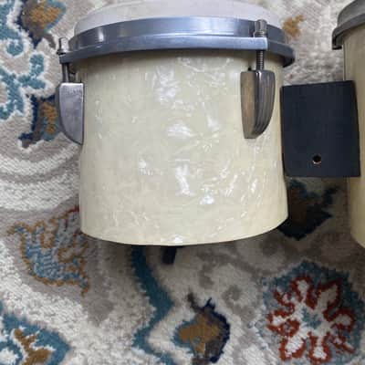 Trixon Bongos - White Marine Pearl - 6” and 8” image 5