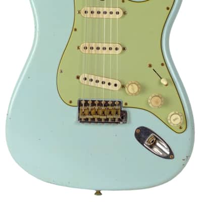 New Fender Custom Shop Dennis Galuszka Masterbuilt Roasted '59 Stratocaster Journeyman Aged Sonic Blue #R139040 image 3