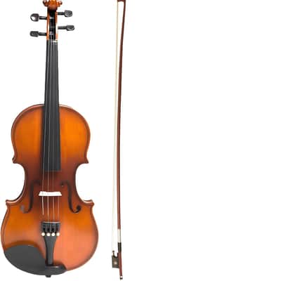 4/4 Full Size Violin for Adults - Solid Wood, Spruce Top, Maple Back, Bow, Hard Case, Shoulder Rest, Tuner, Extra Strings & Rosin image 1