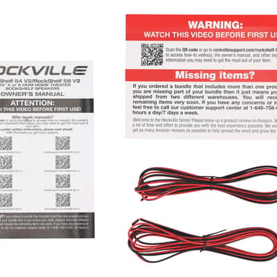 Pair Rockville RockShelf 54C 360w Wood 5.25" Home Theater Bookshelf Speakers/4 Ohm image 7