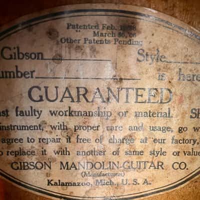 Vintage Gibson Style 0 Lloyd Loar Era Guitar 1924 image 8