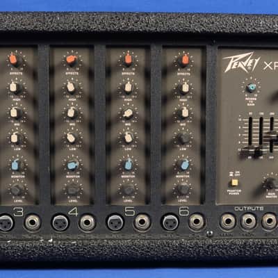 Vintage Peavey XR 600C 6-Channel Powered Mixer Amplifier Amp Series 400 BH image 2