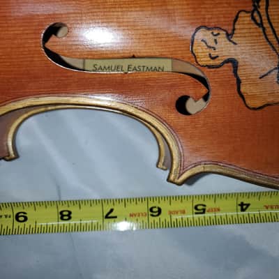 Folk Art Unusual Rare Samuel Eastman Viola 14" image 2