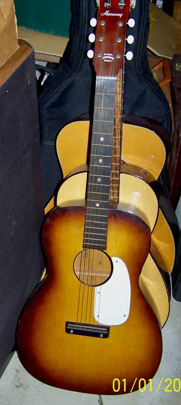 1970 Harmony H150 33" Parlor Acoustic Guitar USA image 1