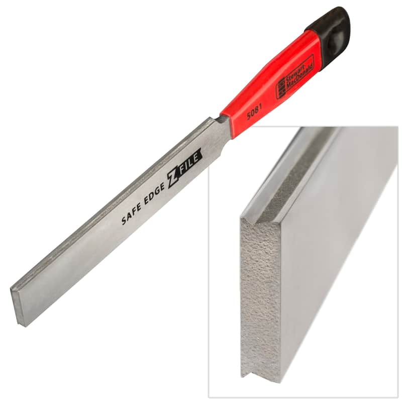 StewMac Z-File Guitar Fret Crowning File, Safe Edge Z-File - Fast Cutting 300-grit Diamond Abrasive image 1