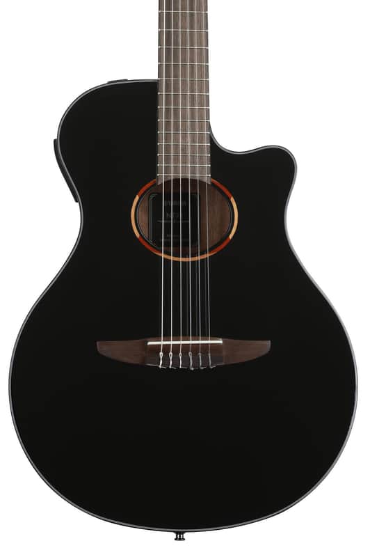 Yamaha NTX1 Nylon String Acoustic-electric Guitar - Black image 1