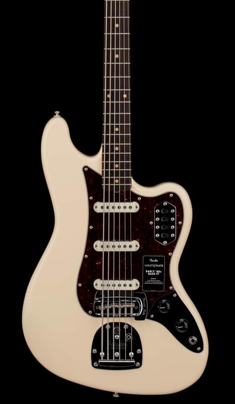 Fender Vintera III Early '60s Bass VI - Olympic White #47812 image 1