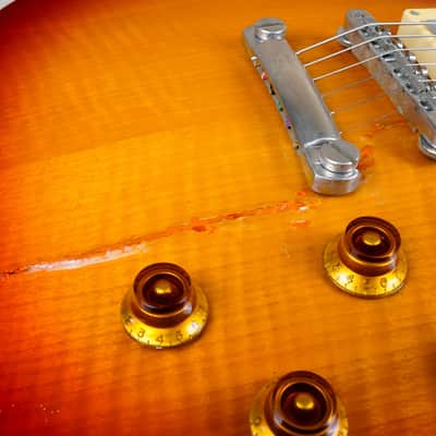 Burny Super Grade RLG-50 '59 Model MIJ 1984 Cherry Sunburst Vintage Japan w/ Gig Bag image 5