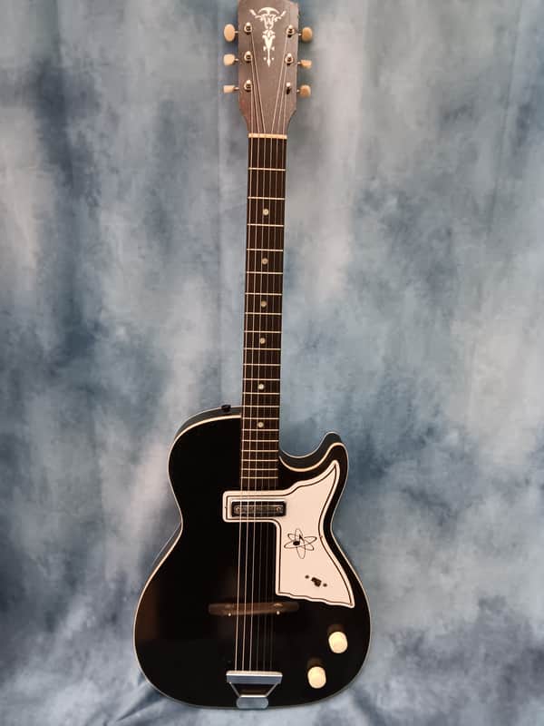 Alden Harmony H45 Stratotone 1960's - Black gold sparkle image 1