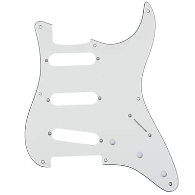 8-Hole 50s 57 Vintage Style Strat SSS Guitar Pickguard for American Stratocaster, 3Ply Parchment image 1