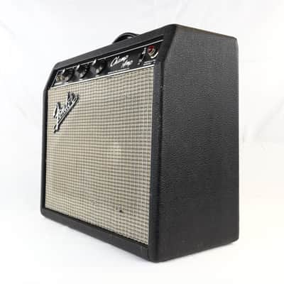 Serviced - Fender Champ Silverface 1974 with Blackface panel image 2