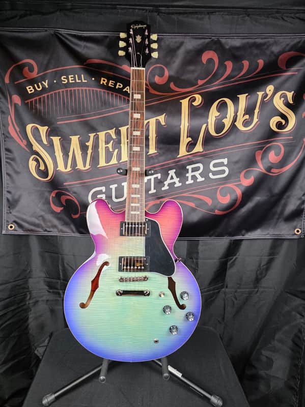Epiphone ES-335 Figured 2020 - Present - Blueberry Burst *Repaired* image 1