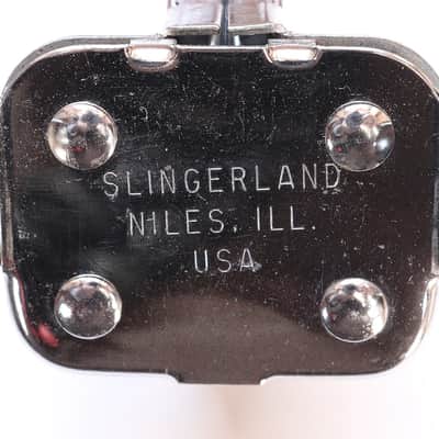 Slingerland Double Tom Arm Holder, Clip Style, Round Tube - 1960s / INSPECTED & TESTED / NO SLIPPING image 3