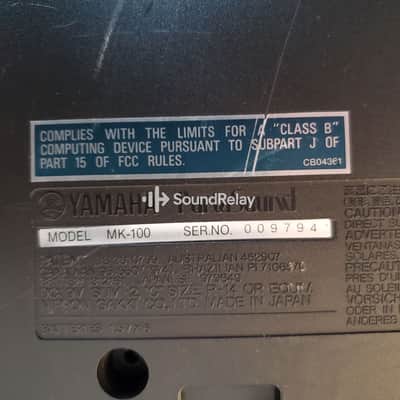 Yamaha MK-100 - Programmable FM Keyboard + Rhythm Composer - Manual Included - Tested image 16