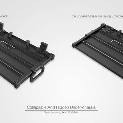 Guitto GPB-03 Aluminum Pedalboard – No Velcro! Quick-Lock Fastening System image 2