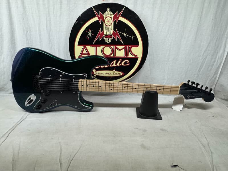 Fender Special Edition FSR Flip Flop Standard Stratocaster Guitar - upgraded! 2004 - Green-Blue image 1
