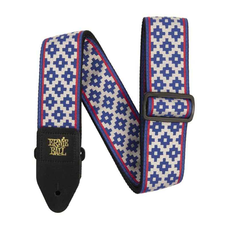 Ernie Ball Blue Crux Jacquard Guitar Strap image 1