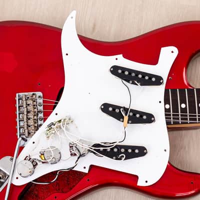 1991 Fender Order Made Stratocaster '62 Vintage Reissue Candy Apple Red + Headstock, Japan MIJ Fujigen image 19