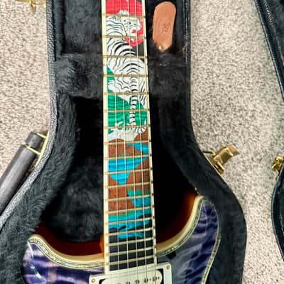 OBO: RARE David Thomas McNaught Phoenix Rising Limited Edition White Tiger Electric Guitar image 4