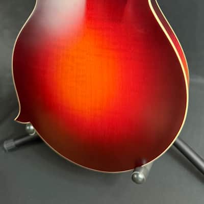 Gold Tone GM-80 Oval-Hole F-Style Mandolin Cherry Burst Satin w/ Pickup image 12