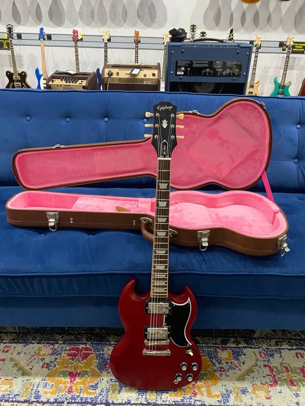 Used Epiphone '61 Les Paul Standard SG w/ case image 1