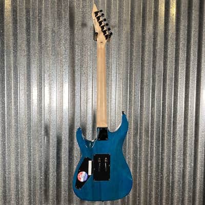 ESP LTD MH-203QM See Thru Blue Quilt Top Guitar MH203QMSTB #0106 Used image 11