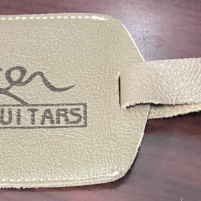Park Guitars- luggage/case tag, leather, NOS image 1