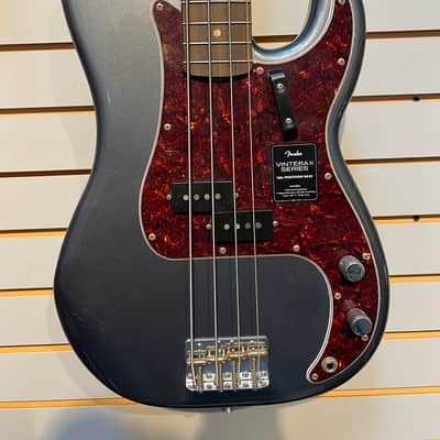 Fender Limited Edition Vintera II Road Worn '60s Precision Bass, Rosewood Fingerboard, Charcoal Frost Metallic image 1