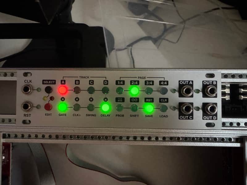 Intellijel Steppy 1U 4-Track 64-Step Step Sequencer Eurorack Synth Module 2018 - Present - White image 1