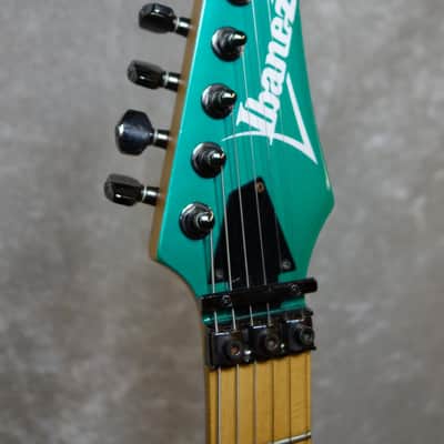 1991 MIJ Ibanez RG-550 electric guitar in teal finish image 2