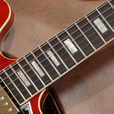 Minty! 2018 Gibson Custom Shop 1963 Reissue ES-335 Block Semi-Hollow Electric Guitar Cherry Red + COA OHSC image 9