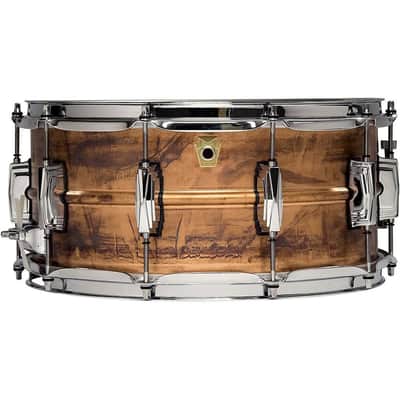 Ludwig LC663 Raw Copper Phonic 6.5x14" Snare Drum