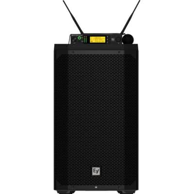 Electro-Voice EVERSE 12 Weatherized Battery-Powered Loudspeaker with Bluetooth Audio and Control (Black) Bundle with Auray Steel Speaker Stand, Speaker Stand Bag and XLR cable image 4
