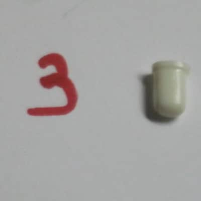 FIVE USED Slider CAPS for GE7 Equalizer or GE7B Bass Equalizer [all caps have visible cracks: 3 caps have hair-line cracks / one cap slightly wider crack(s) / one cap has bigger gap-crack(s)] AS IS & 1 new grommet image 14