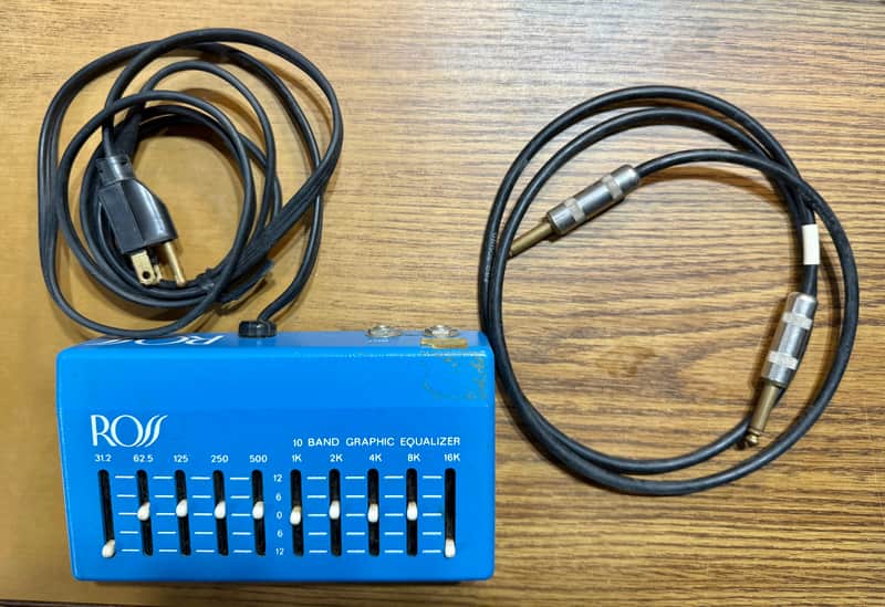 Ross 10 Band Graphic Equalizer 1980s - Blue image 1