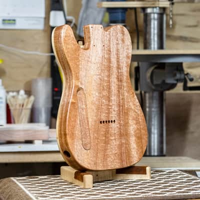 Spalted Maple Tele Body / Spalted Maple & Mahogany Tele image 2