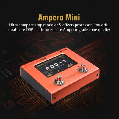 Hotone Ampero Mini MP-50 Guitar Bass Amp Modeling IR Cabinets Simulation Multi Language Multi-Effects with Expression Pedal Stereo OTG USB Audio Interface-(U.S. domestic inventory) image 3