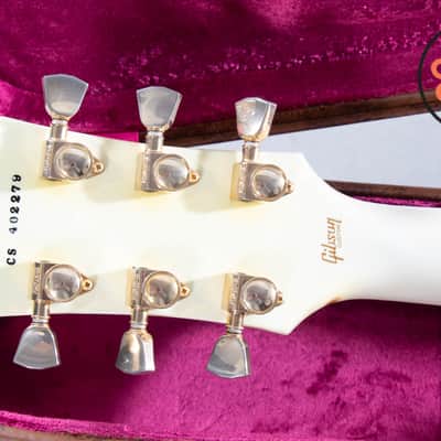 2014 Gibson Custom Shop Les Paul Custom Alpine White – Vintage Patina – COA + Original Case image 6