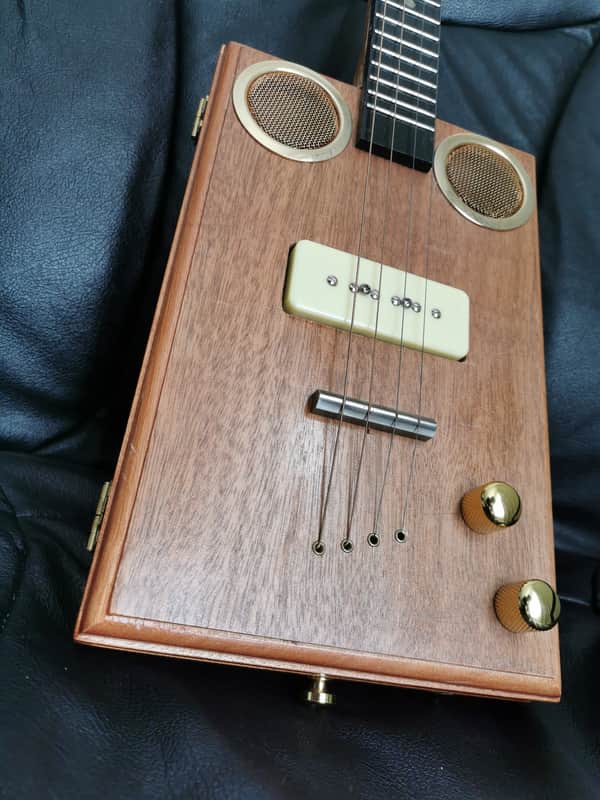 Cigar Box Guitar - handmade P90 slide lap CBG. Great blues instrument image 1