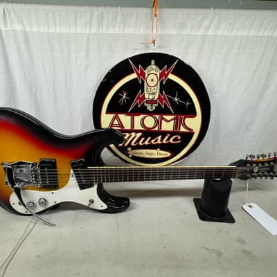 Mosrite The Ventures 12-string Guitar with Case 1966 - Sunburst image 2