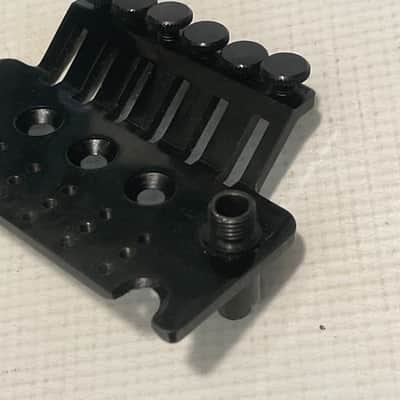 1990's Era Original Floyd Rose Made in Germany Black Left Hand Lefty Tremolo Bridge Base Plate w/ Arm Bushing image 13