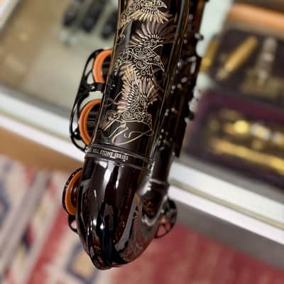 Cannonball Raven A5 Black Big Bell Stone Series Alto Saxophone CUSTOM ENGRAVED! image 11