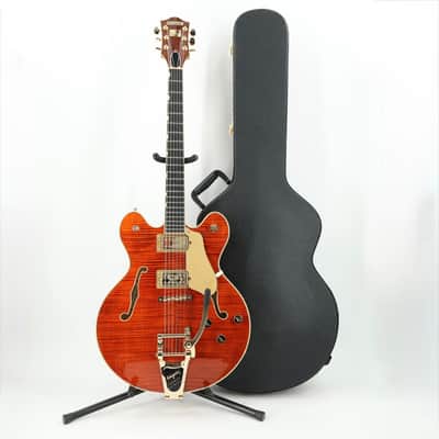 Gretsch Broadkaster LX Figured Center Block Semi-Hollow Guitar w/ String-Thru Bigsby & Hardshell Case - Bourbon Stain image 13
