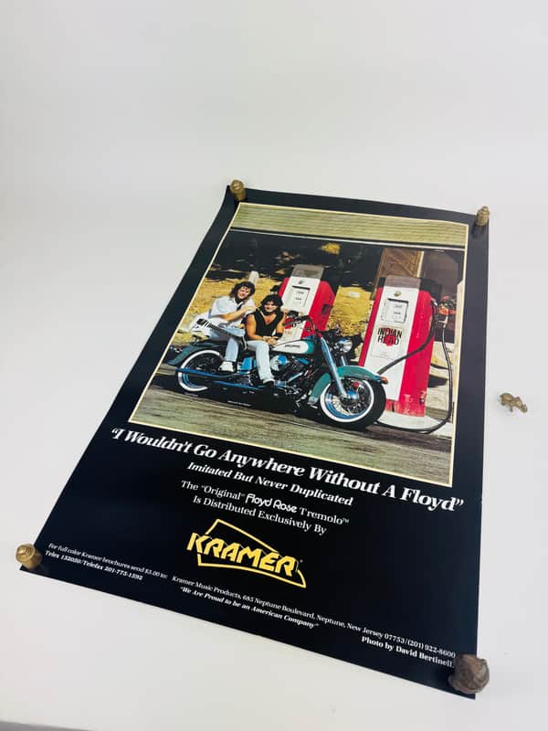 Kramer Eddie Van Halen “I Wouldn’t Go Anywhere Without a Floyd” Poster 1984 image 1