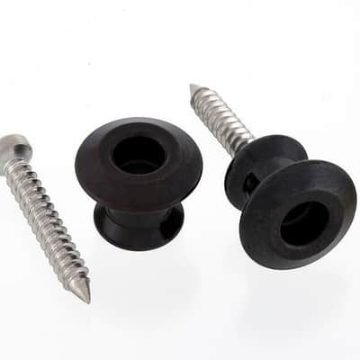 Dunlop Dual Design Black Straplok Strap Button Set image 2